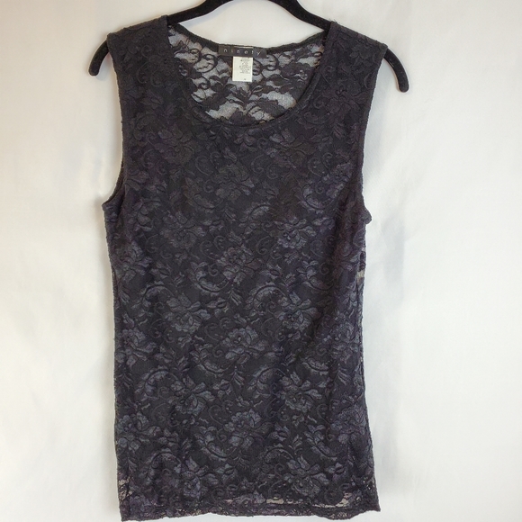 Ninety Tops - Ninety Lace Sleeveless Tank Top M